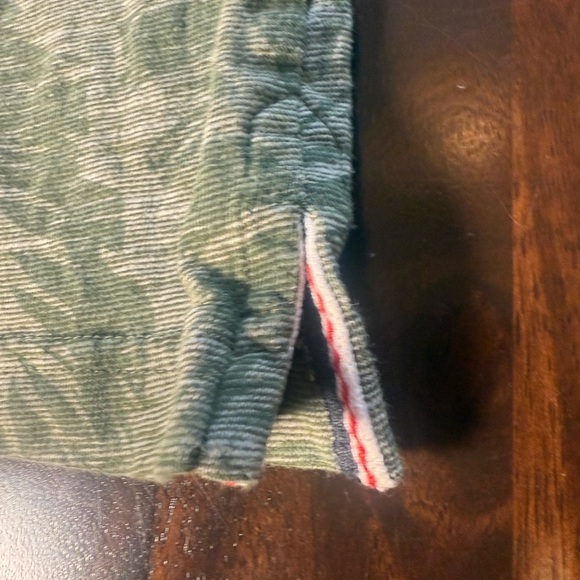 Weatherproof Vintage micro stripe slub jersey large palm leaf all over plant - Picture 8 of 10